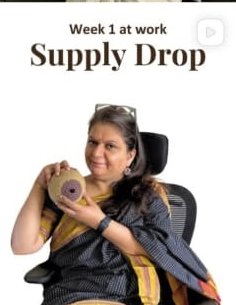 Week 1 back at work — supply drop